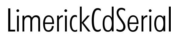LimerickCdSerial Light Regular Font