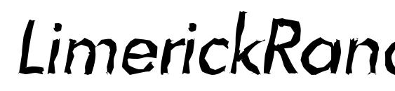 LimerickRandom Italic font, free LimerickRandom Italic font, preview LimerickRandom Italic font