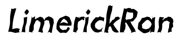 LimerickRandom Medium Italic Font