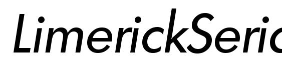 LimerickSerial Italic Font