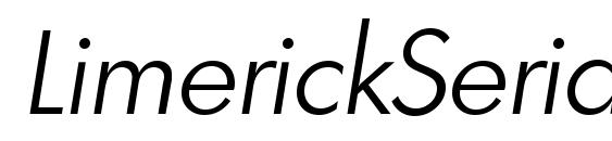 LimerickSerial Light Italic Font