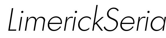 LimerickSerial Xlight Italic font, free LimerickSerial Xlight Italic font, preview LimerickSerial Xlight Italic font