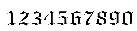 Lincoln Font, Number Fonts