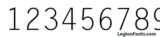 Line Draw Normal Font, Number Fonts