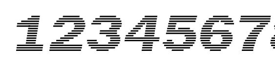 Linear Beam 0.5 Font, Number Fonts