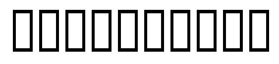 Linear Font, Number Fonts