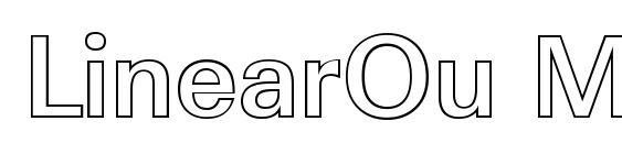 шрифт LinearOu Medium Regular, бесплатный шрифт LinearOu Medium Regular, предварительный просмотр шрифта LinearOu Medium Regular