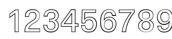 LinearOu Regular Font, Number Fonts