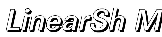 LinearSh Medium Italic Font