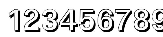 LinearSh Medium Regular Font, Number Fonts