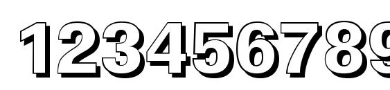 LinearSh Xbold Regular Font, Number Fonts