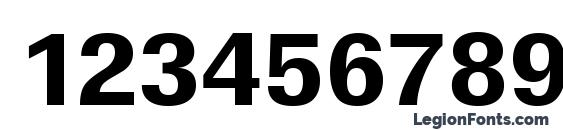 LinearStd Xbold Regular Font, Number Fonts