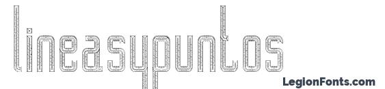 lineasypuntos font, free lineasypuntos font, preview lineasypuntos font