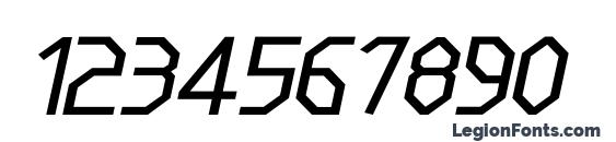 LineWire Italic Font, Number Fonts