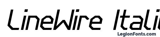 LineWire Italic Font