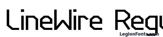 LineWire Regular font, free LineWire Regular font, preview LineWire Regular font