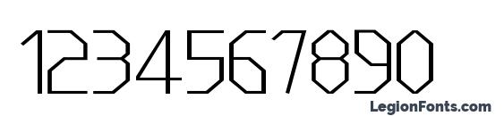 LineWire Thin Font, Number Fonts