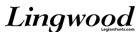 Lingwood Bold Italic font, free Lingwood Bold Italic font, preview Lingwood Bold Italic font