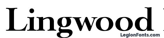 Lingwood Bold Font