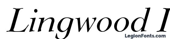 Lingwood Italic font, free Lingwood Italic font, preview Lingwood Italic font