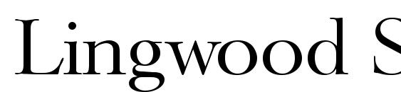 Lingwood Serial Regular DB Font