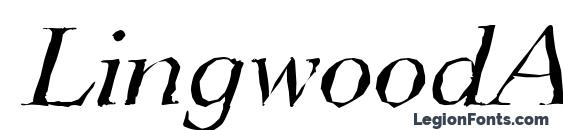LingwoodAntique Italic font, free LingwoodAntique Italic font, preview LingwoodAntique Italic font