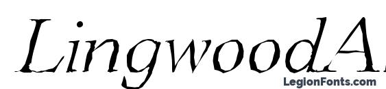 LingwoodAntique Light Italic Font