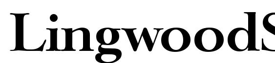 LingwoodSerial Bold Font