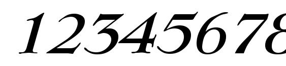 LingwoodSerial Medium Italic Font, Number Fonts