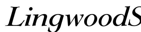 LingwoodSerial Medium Italic font, free LingwoodSerial Medium Italic font, preview LingwoodSerial Medium Italic font