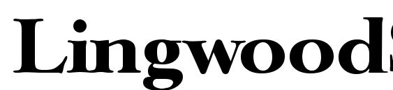 LingwoodSerial Xbold Regular Font