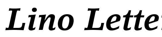 Lino Letter LT Bold Italic Font