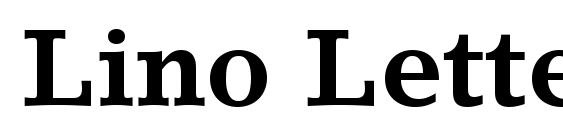 Lino Letter LT Bold Font