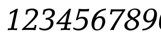 Lino Letter LT Italic Font, Number Fonts