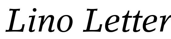 Lino Letter LT Italic Font