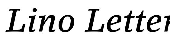 Lino Letter LT Medium Italic Font