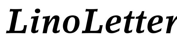 LinoLetter Bold Italic Oldstyle Figures Font