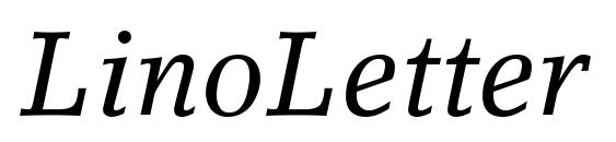 LinoLetter Italic Oldstyle Figures font, free LinoLetter Italic Oldstyle Figures font, preview LinoLetter Italic Oldstyle Figures font