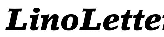 шрифт LinoLetterStd BlackIt, бесплатный шрифт LinoLetterStd BlackIt, предварительный просмотр шрифта LinoLetterStd BlackIt