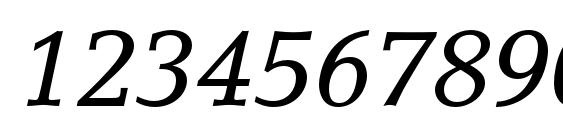 LinoLetterStd Italic Font, Number Fonts