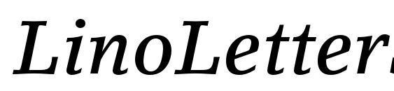 LinoLetterStd MediumItalic Font