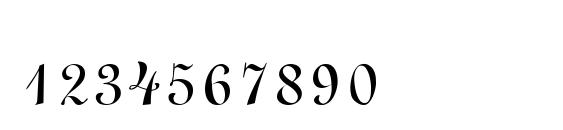 LinoScript Font, Number Fonts