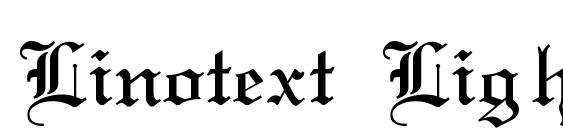 Linotext Light font, free Linotext Light font, preview Linotext Light font