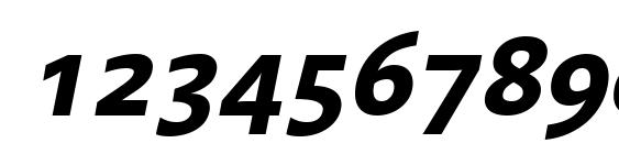 Linotype Aroma Bold Italic Font, Number Fonts