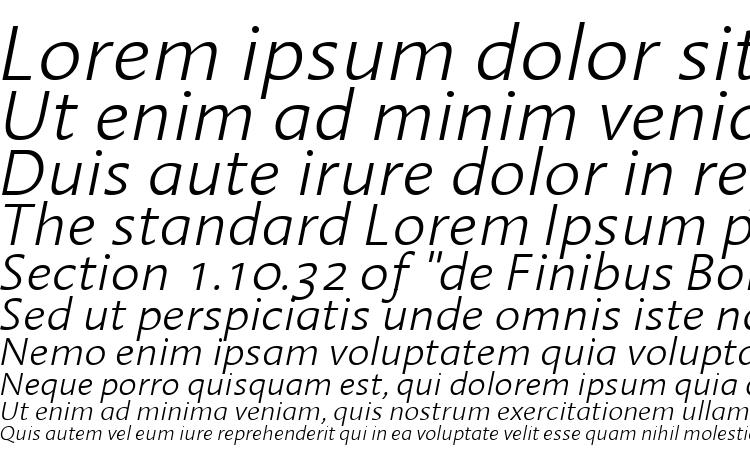 specimens Linotype Aroma Light Italic font, sample Linotype Aroma Light Italic font, an example of writing Linotype Aroma Light Italic font, review Linotype Aroma Light Italic font, preview Linotype Aroma Light Italic font, Linotype Aroma Light Italic font