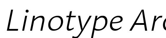 Linotype Aroma Light Italic Font