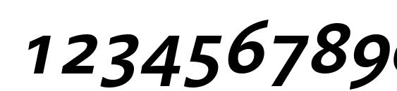 Linotype Aroma Semibold Italic Font, Number Fonts