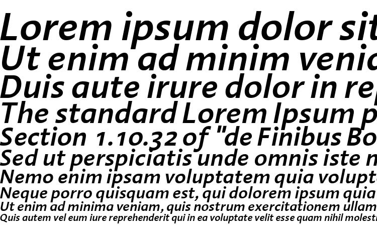 specimens Linotype Aroma Semibold Italic font, sample Linotype Aroma Semibold Italic font, an example of writing Linotype Aroma Semibold Italic font, review Linotype Aroma Semibold Italic font, preview Linotype Aroma Semibold Italic font, Linotype Aroma Semibold Italic font