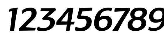 Linotype Atlantis Medium Italic Font, Number Fonts