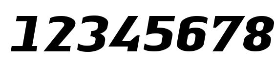 Linotype Authentic Serif BoldItalic Font, Number Fonts